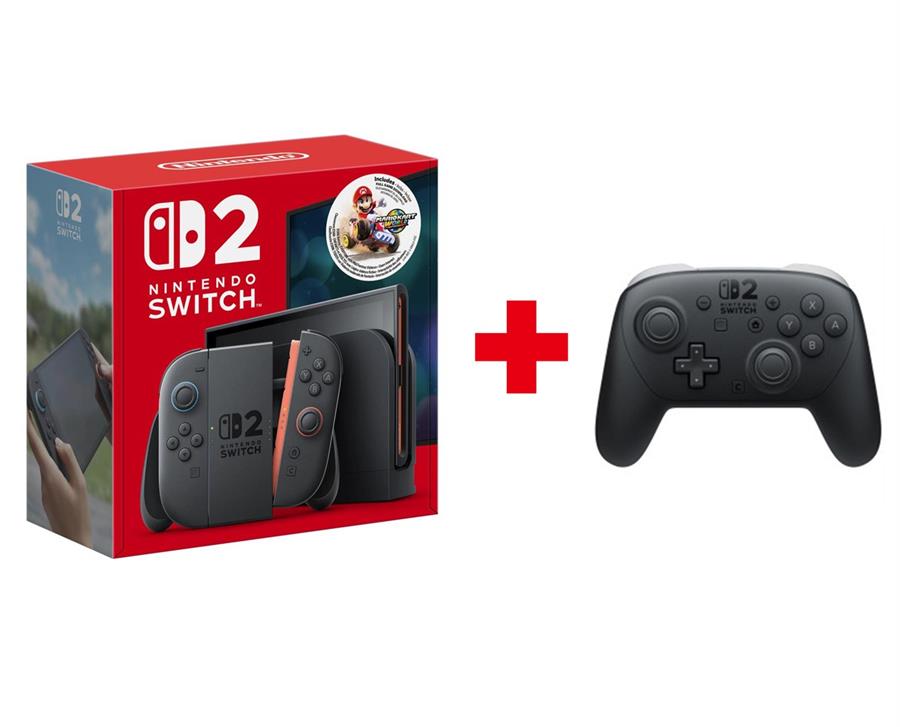 Consola Nintendo Switch 2 Mario Kart Bundle (USA) + Pro Controller 2  - Combo