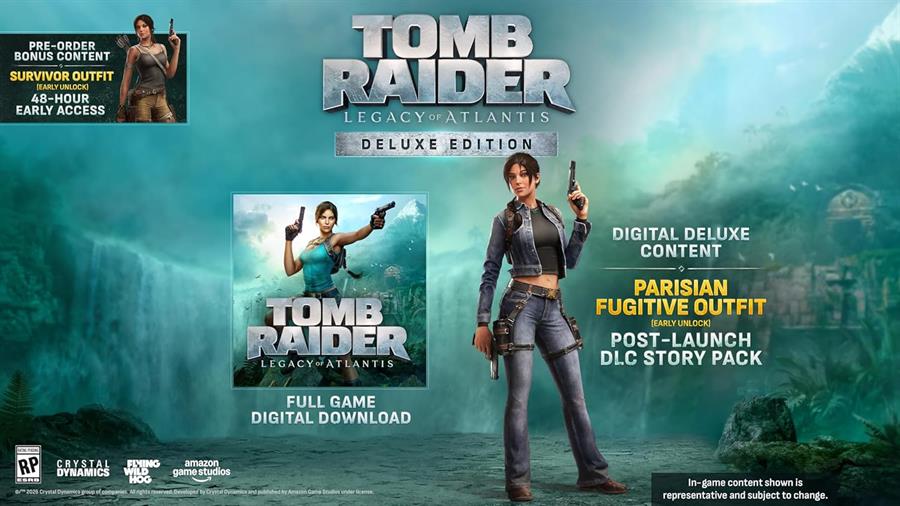Juego Playstation 5 Tomb Raider: Legacy of Atlantis Deluxe Edition PS5