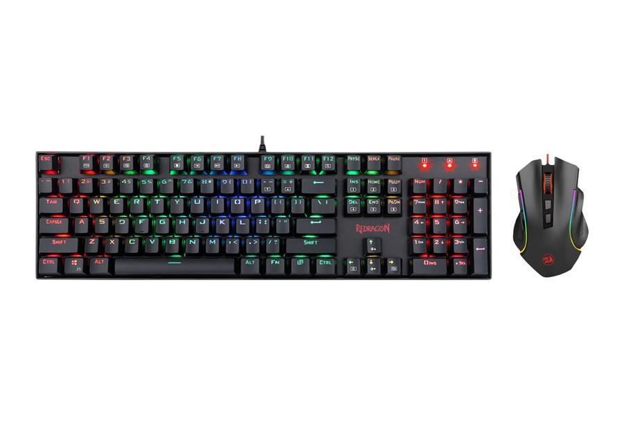 Kit Redragon K551RGB-BA-SP Teclado K551 + Mouse M607 Negro