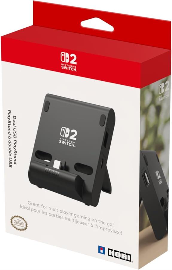 Cargador Nintendo Switch 2 Hori Dual USB Stand NSW2