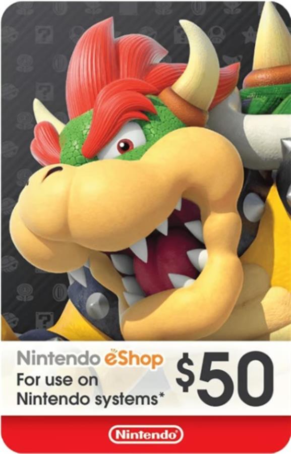 Tarjeta Digital Nintendo Gift Card 50 USD eShop Región USA