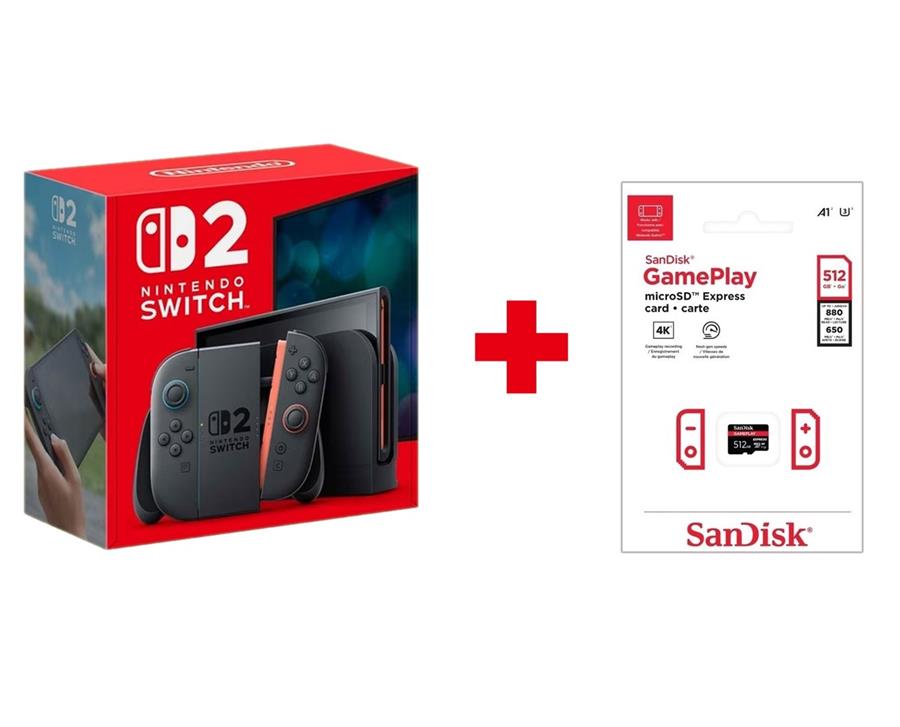 Consola Nintendo Switch 2 (USA) + Memoria Sandisk Microsd Express 512gb - Combo