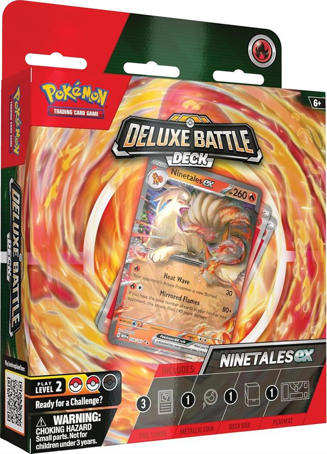 Cartas Pokemon Deluxe Battle Deck Ninetales EX Ingles TCG