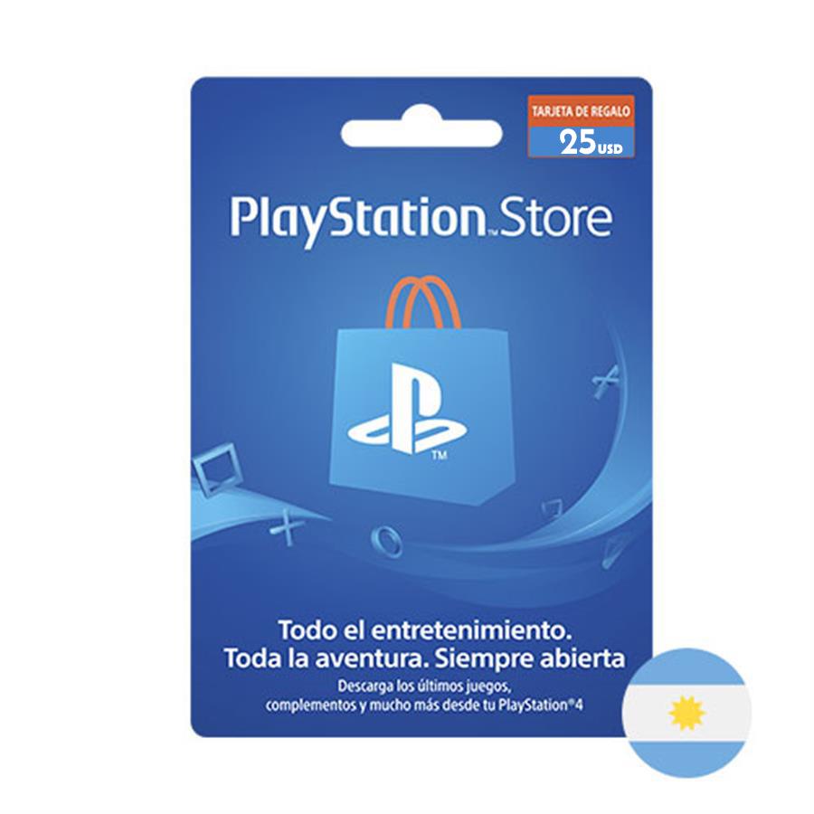 Tarjeta Digital Playstation Gift Card 25 usd PSN Store Región ARG Sony