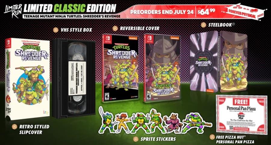 Juego Nintendo Switch Teenage Mutant Ninja Turtles Shredder's Revenge Classic VHS Edition #LTD RUN NSW
