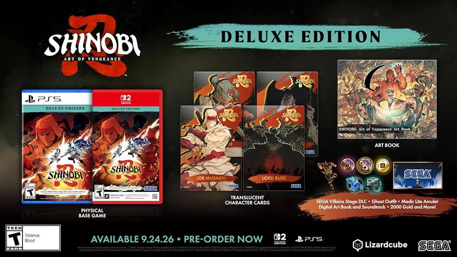 Juego Nintendo Switch 2 Shinobi: Art of Vengeance Deluxe Edition NSW2
