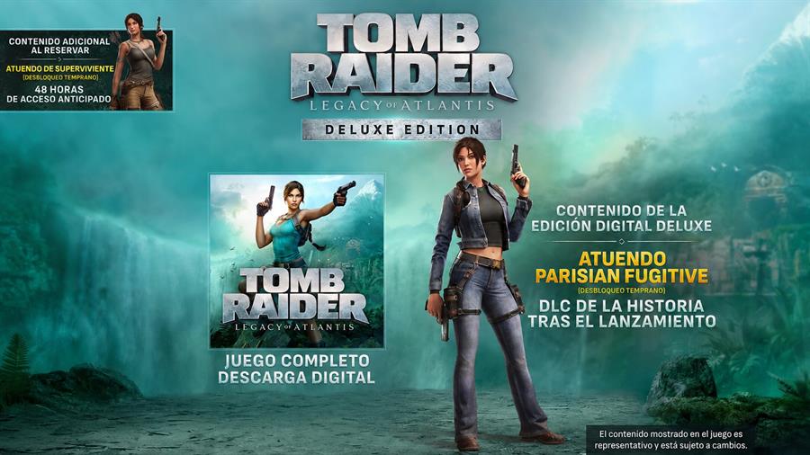 Juego Nintendo Switch 2 Tomb Raider: Legacy of Atlantis Deluxe Edition NSW2