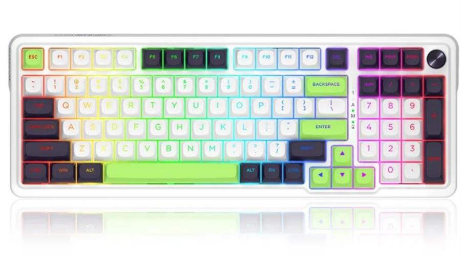 Teclado Redragon Eisa Pro K686WBG-RGB-MAX White/Black/Green