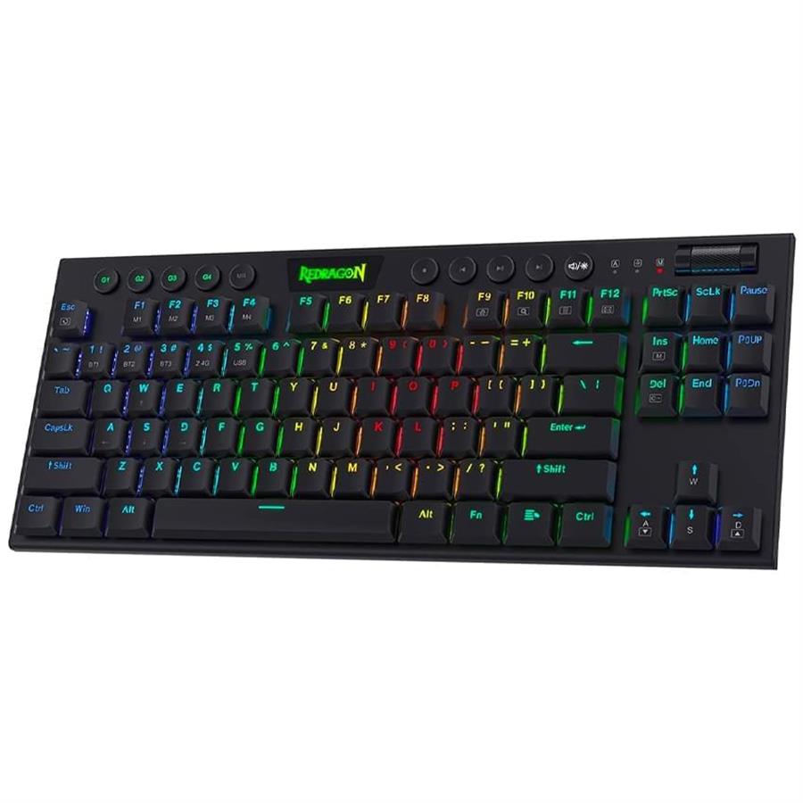 Teclado Redragon K619 Horus TKL Wireless Red Switches Negro