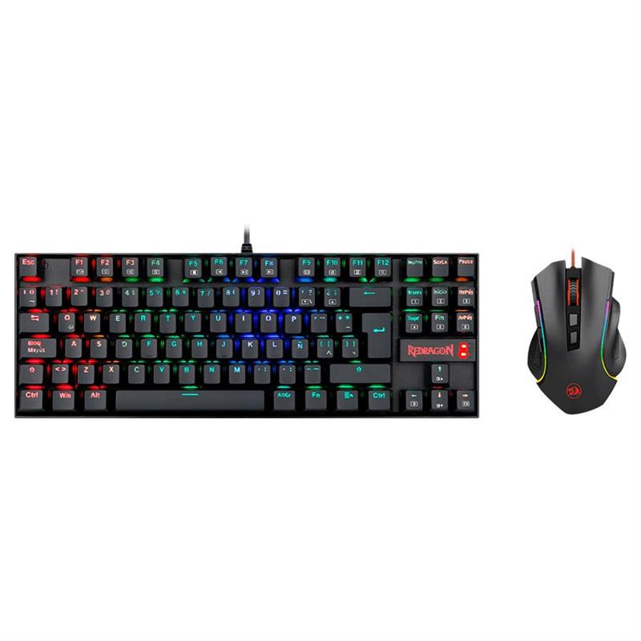 Kit Redragon K552RGB-BA-SP Teclado K552 + Mouse M607 Negro