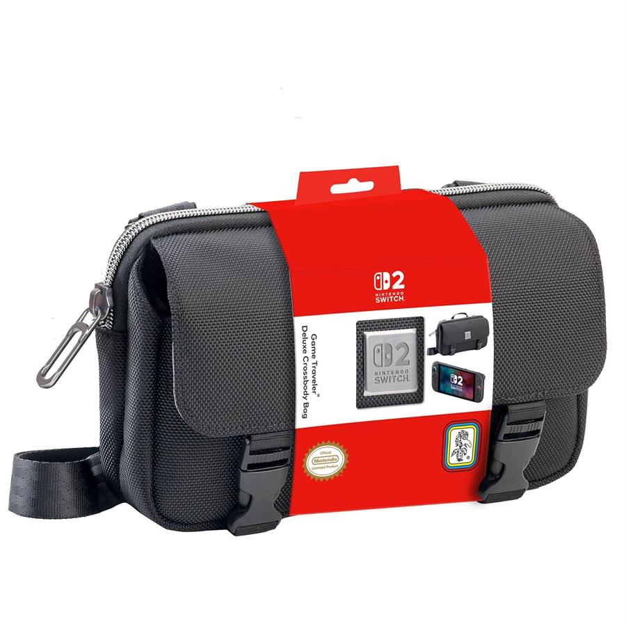 Bolso Travel Case Deluxe Crossbody Nintendo Switch 2 Negro Oficial NSW2