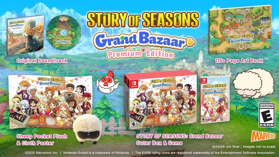 Juego Nintendo Switch 2 Story of Seasons Grand Bazaar Premium Edition NSW2