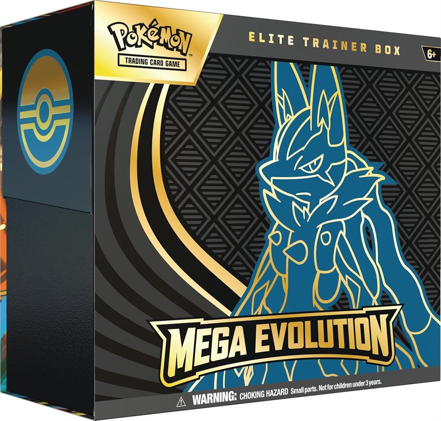 Cartas Pokemon Mega Evolution Elite Trainer Box Lucario Ingles TCG