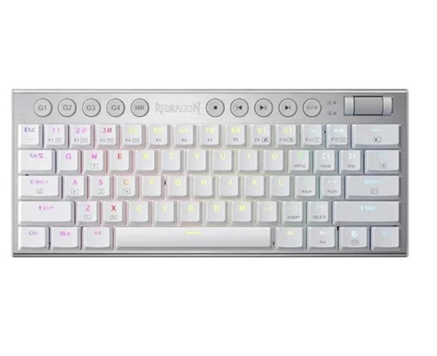 Teclado Redragon K632 Horus Mini Wireless Blanco