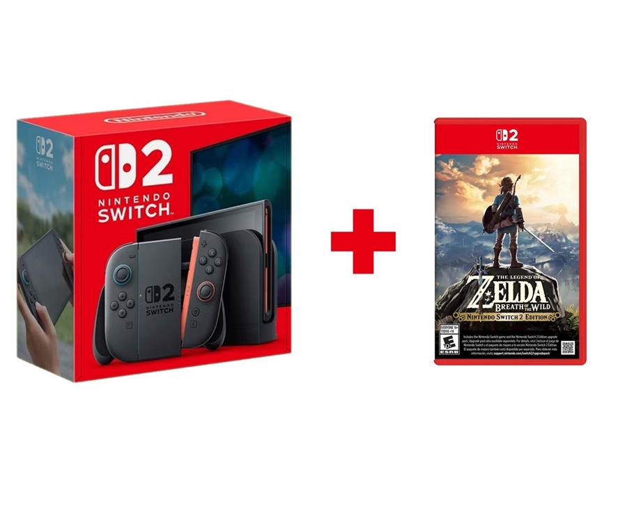 Consola Nintendo Switch 2 (USA) + Juego Zelda Breath of the Wild - Combo