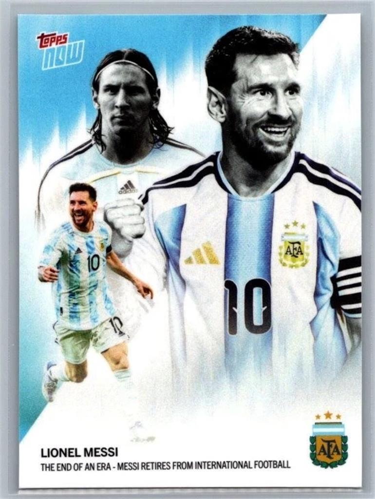 Topps Now AFA Lionel Messi - The End Of An Era - Messi Retires TCG