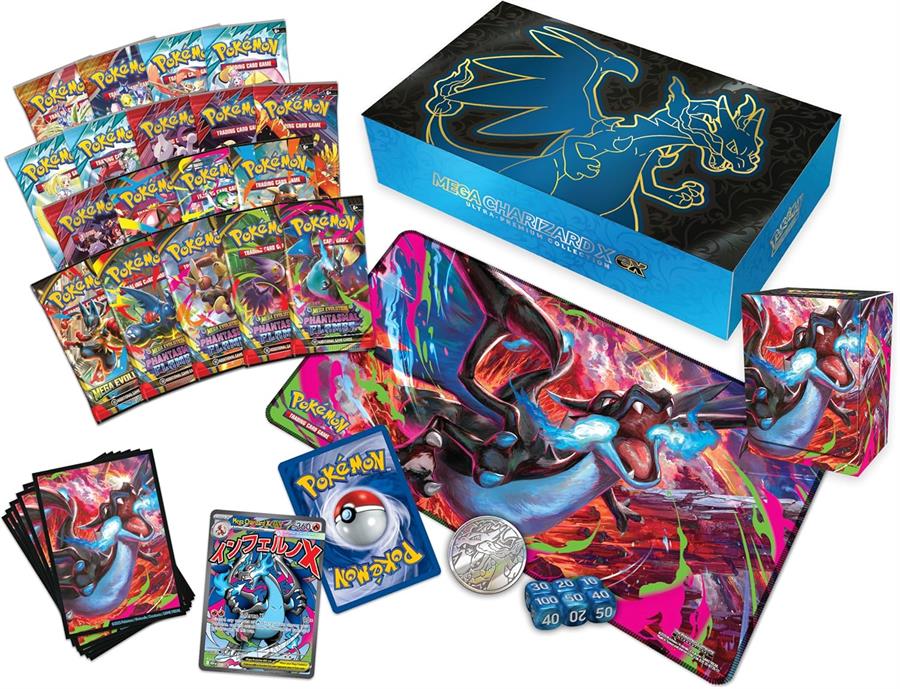 Cartas Pokemon Mega Evolution Phantasmal Flames Charizard X Ultra Premium Collection Ingles TCG