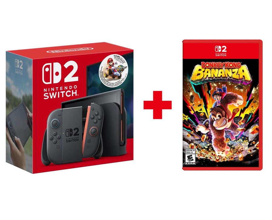 Consola Nintendo Switch 2 Mario Kart Bundle (USA) + Juego Donkey Kong Bananza