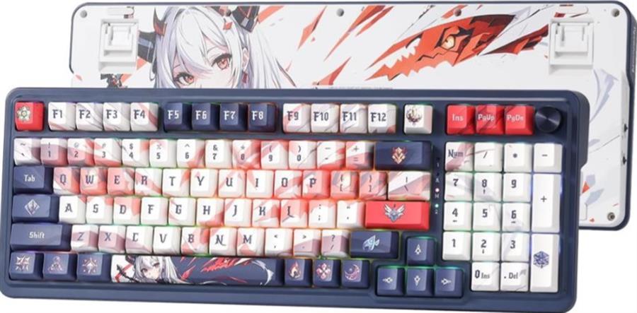 Teclado Redragon Eisa Pro K686AK RGB Black/White Anime