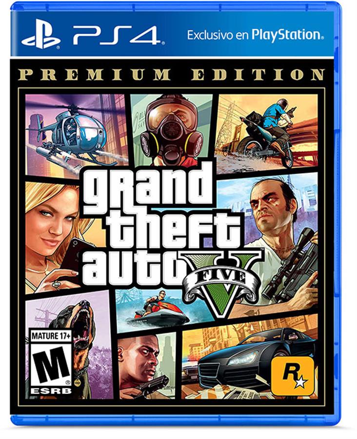 Juego Playstation 4 GTA V Premium Edition PS4